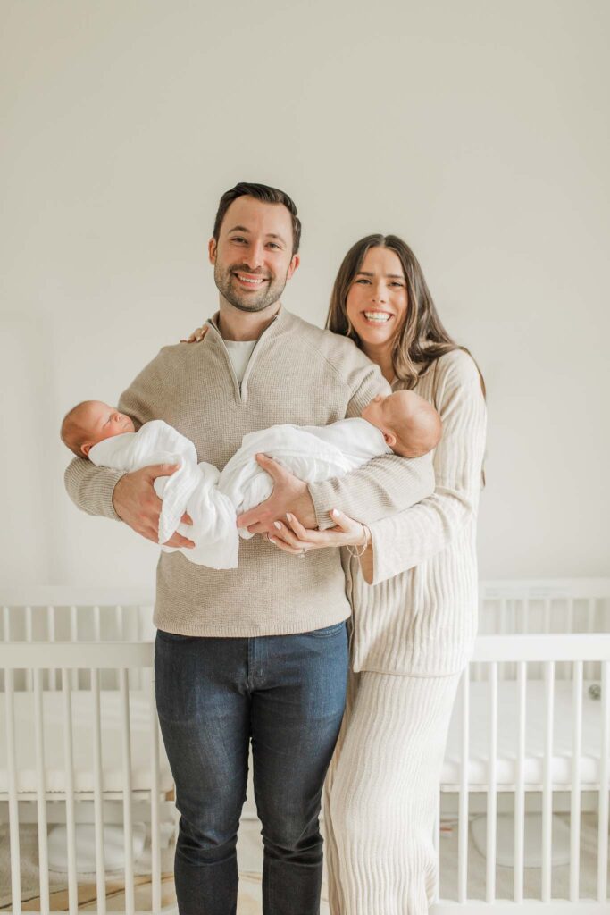 In-home newborn photos with natural light in Vancouver WA family home