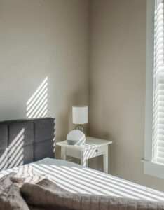 Lifestyle portrait representing recovery and slowing down after a hysterectomy